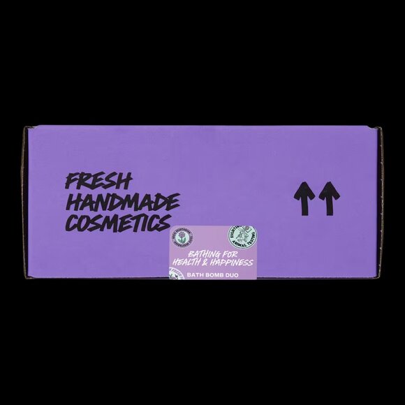 NIB LUSH Bathing For Health & Happiness Bath Bomb Duo Gift Box - Picture 2 of 4